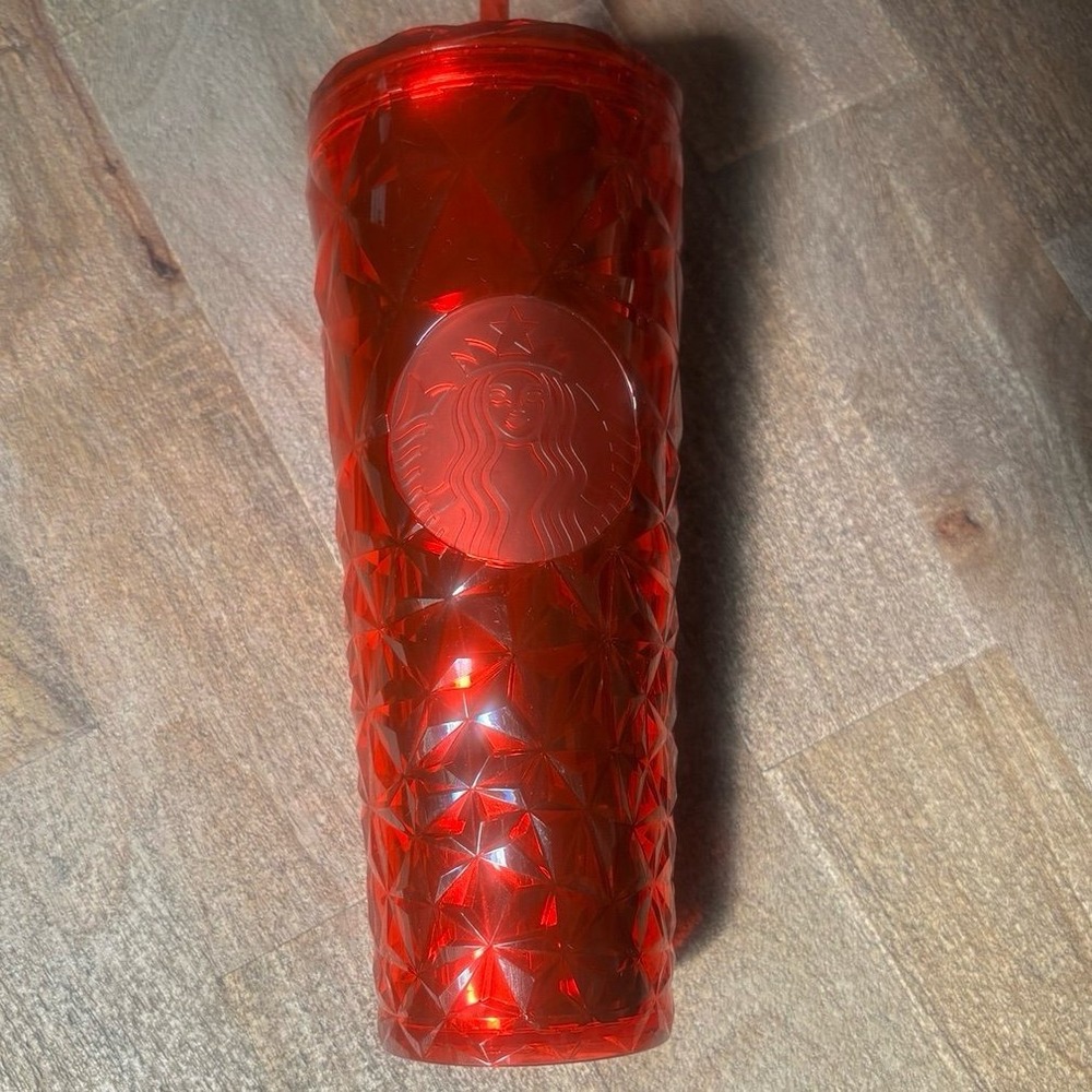 Starbucks 24oz Red Diamond Prism Tumbler - Picture 6 of 9